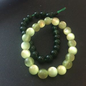 Jade and jadeite bracelets